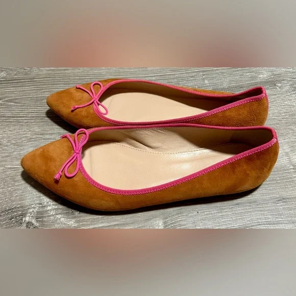 J. Crew Suede Ballet Flats Size 7.5 - Picture 4 of 6